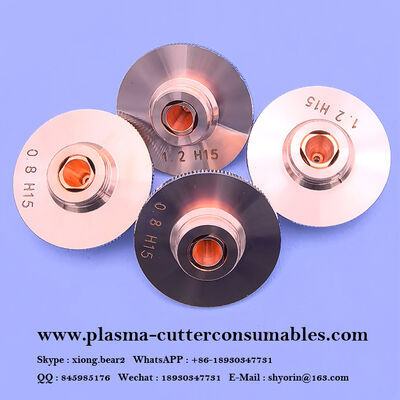 فوهة القطع بالليزر D28 M11 طبقة واحدة مزدوجة مقاومة للتآكل النحاسي لرأس الليزر WSX Han's Hongshan